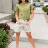 Sealy Flower Print Bermuda Shorts