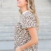Selena Leopard Print Top