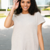 Selene Taupe Ribbed Sweater