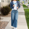 Serena Blue Bow Graphic Tee
