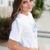 Serena Blue Bow Graphic Tee