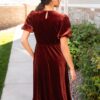 Serenity Copper Velvet Dress