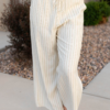 Shanna Cream Floral Pinstripe Pants