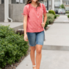 Sherry Denim High Waist Bermuda Shorts