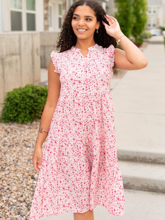 Sherry Pink Floral Dress
