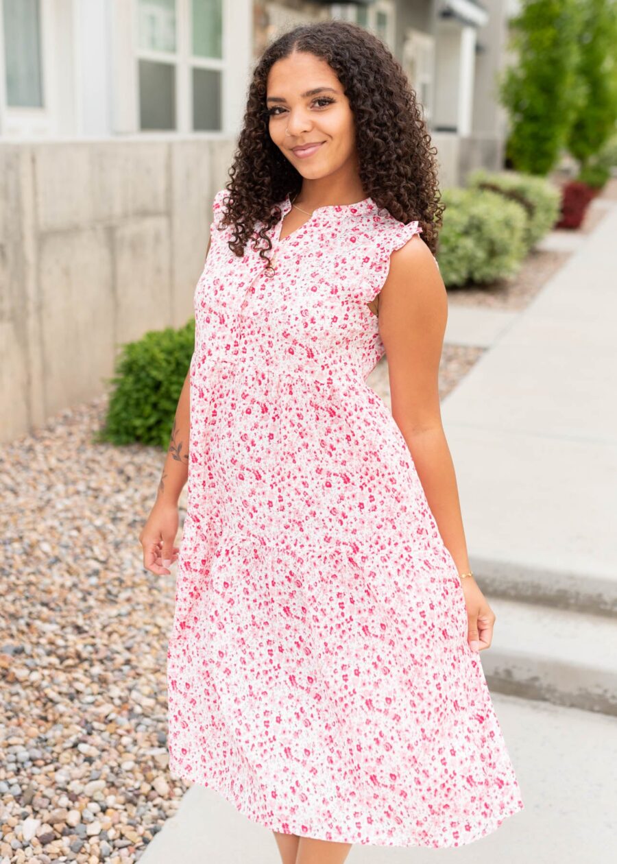 Sherry Pink Floral Dress