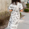 Sidney Black Print Tiered Dress