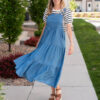 Sierra Chambray Overall Dress