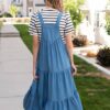Sierra Chambray Overall Dress