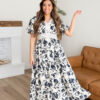 Skyler Navy Floral Dress