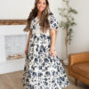 Skyler Navy Floral Dress