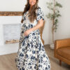 Skyler Navy Floral Dress