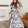 Skyler Navy Floral Dress