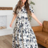Skyler Navy Floral Dress