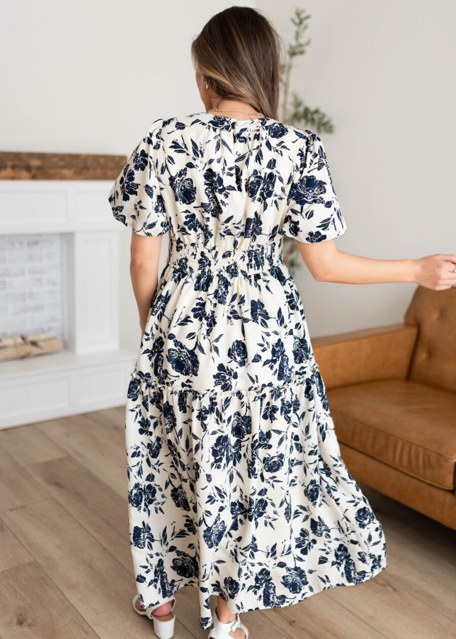 Skyler Navy Floral Dress