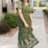 Sofia Olive Embroidered Dress