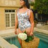 Somerset Floral Shoulder Tie V-Neck One-Piece