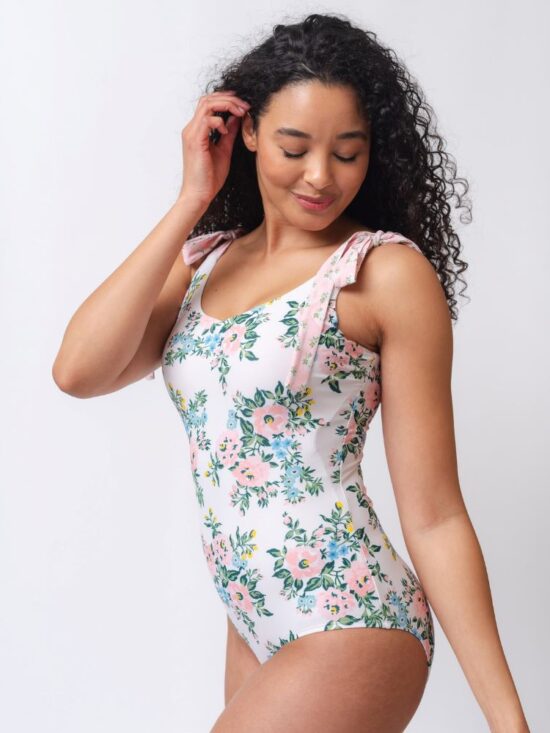 Somerset Floral Shoulder Tie V-Neck One-Piece