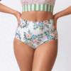 Somerset Floral/ Basil Stripe Reversible Ultra High-Waist Bottom