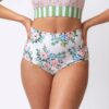 Somerset Floral/ Basil Stripe Reversible Ultra High-Waist Bottom