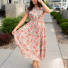 Susan Vintage Sage Floral Dress
