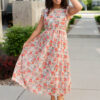 Susan Vintage Sage Floral Dress