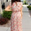 Susan Vintage Sage Floral Dress