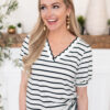Sydney Navy Stripe Top