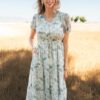 Sydney Vintage White Floral Dress