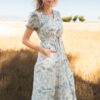Sydney Vintage White Floral Dress
