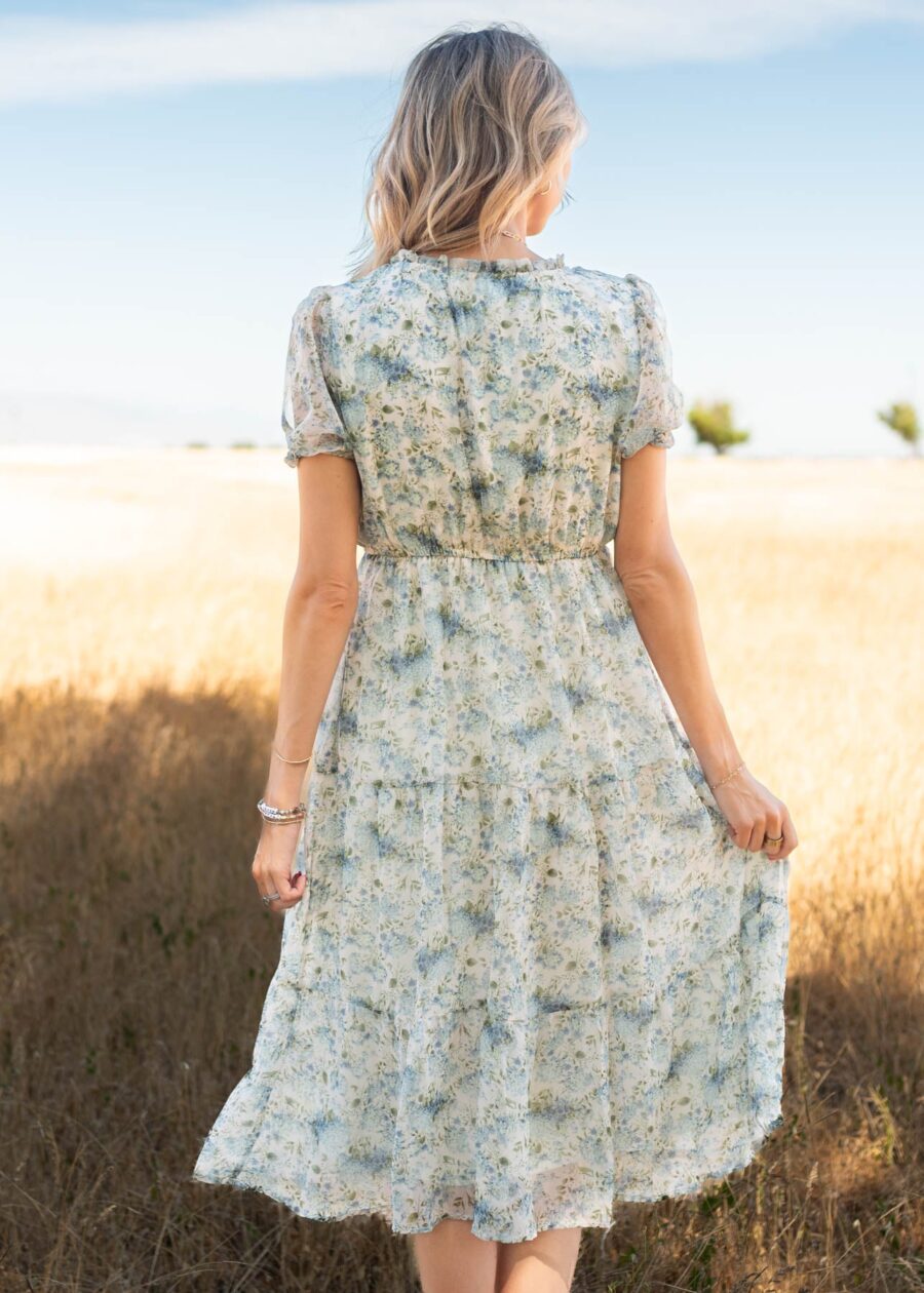 Sydney Vintage White Floral Dress