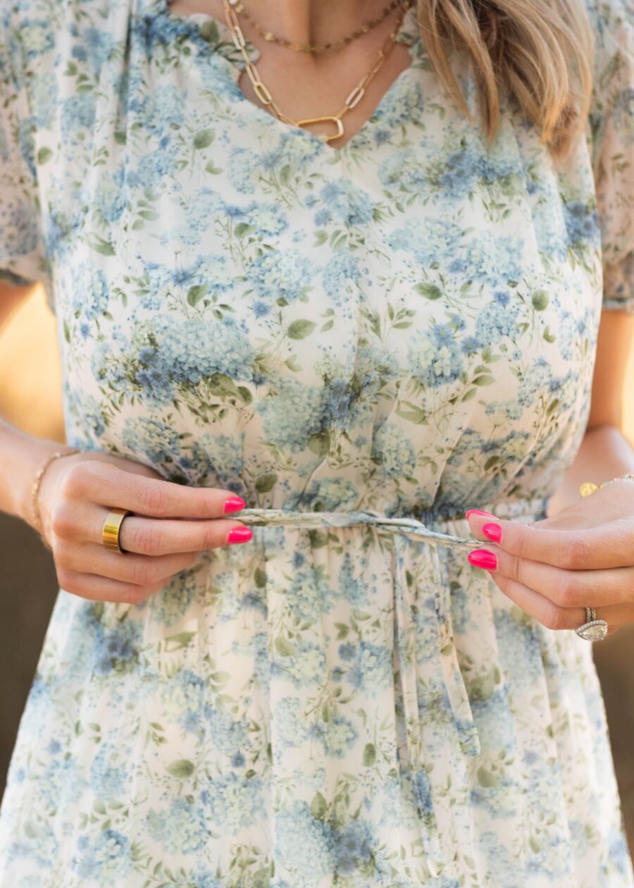 Sydney Vintage White Floral Dress