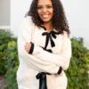 Talea Cream Bow Cardigan