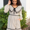 Tatiana Cream Ruffle Dress