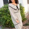 Tatiana Cream Ruffle Dress