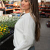 Taytum White Long Sleeve Cardigan