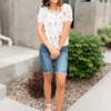 Teresa Denim Bermuda Shorts