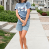 Thalia Denim High Waist Bermuda Shorts