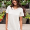 The Classic Cream V-Neck Top