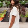 The Classic Cream V-Neck Top