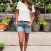 The Classic Cream V-Neck Top