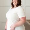 The Classic Cream V-Neck Top