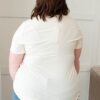 The Classic Cream V-Neck Top