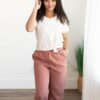 The Classic Cream V-Neck Top