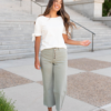Thea Sage Wide Leg Pants