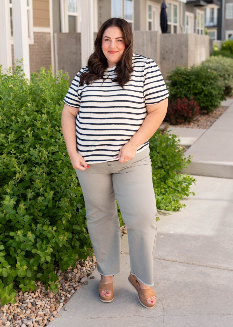 Thea Sage Wide Leg Pants