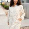 Tilley Cream Patterned Dress