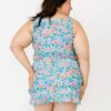 Trellis Floral Knotted Crop Top