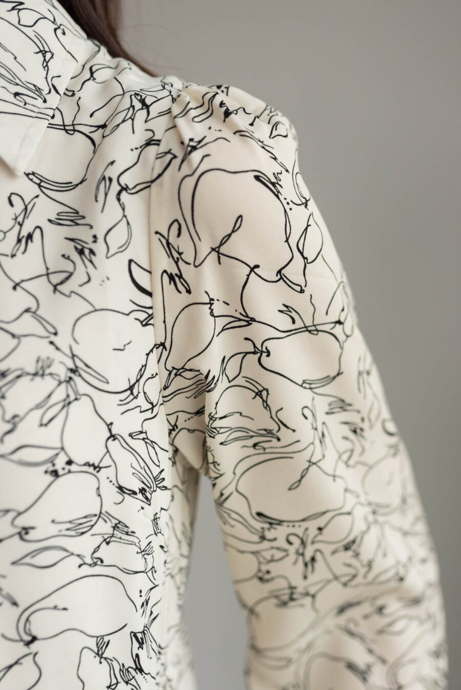 Tris White Floral Pattern Dress