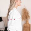 Valerie White Cherry Pullover